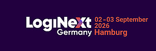 LogiNext Germany Logo blau mit Datum
