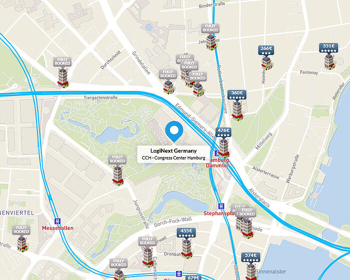 Hotelmap LogiNext Germany Screenshot