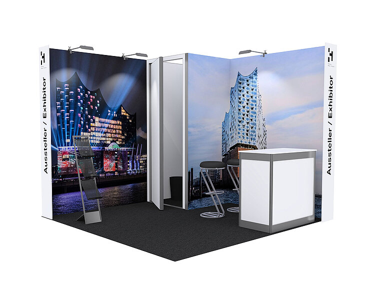 Ausstellungspaket 9m² Textildruck