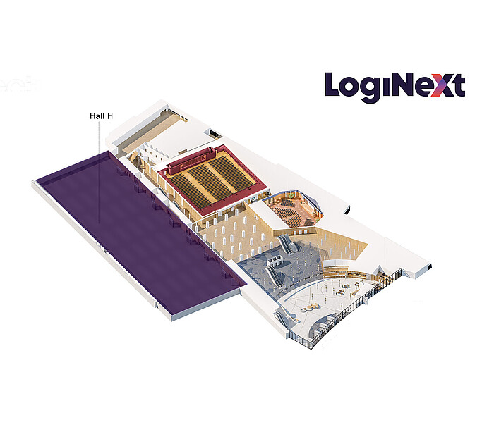 Übersichtsplan CCH (Erdgeschoss-Ebene) mit Halle H