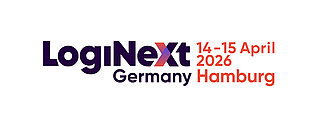 LogiNext Germany Logo weiß mit Datum